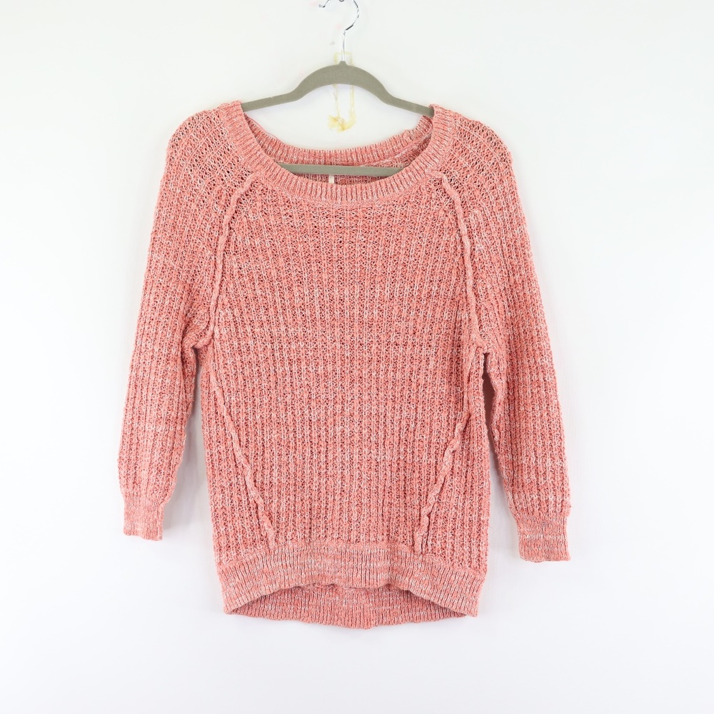Soft Pink Free People Knitted Sweater Size S/P